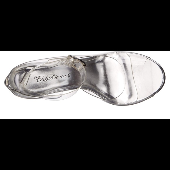 Fabulicious Clear Heels Size 10 CLE430/C - Picture 3 of 8